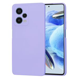 Husa pentru  Xiaomi Redmi Note 12 Pro, Poco X5 Pro Liquid Silicone, subțire, captusita cu microfibra, anti amprentă, protectie cameră foto, mov