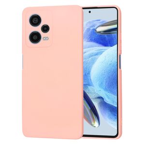 Husa pentru  Xiaomi Redmi Note 12 Pro, Poco X5 Pro Liquid Silicone, subțire, captusita cu microfibra, anti amprentă, protectie cameră foto, roz