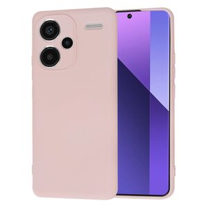 Husa pentru  Xiaomi Redmi Note 13 Pro+ Plus 5G Liquid Silicone, subțire, captusita cu microfibra, anti amprentă, protectie cameră foto, roz inchis