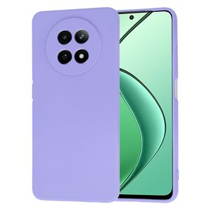 Husa pentru  Realme 12, 12X Liquid Silicone, subțire, captusita cu microfibra, anti amprentă, protectie cameră foto, lavanda