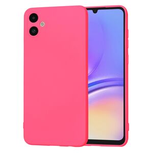 Husa pentru  Samsung Galaxy A05 Liquid Silicone, subțire, captusita cu microfibra, anti amprentă, protectie cameră foto, fucsia