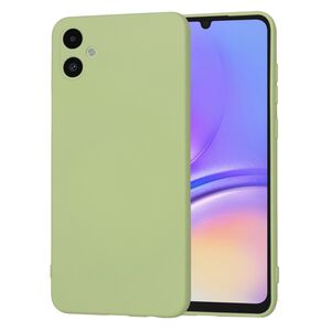 Husa pentru  Samsung Galaxy A05 Liquid Silicone, subțire, captusita cu microfibra, anti amprentă, protectie cameră foto, verde