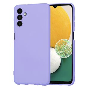 Husa pentru  Samsung Galaxy A13 5G Liquid Silicone, subțire, captusita cu microfibra, anti amprentă, protectie cameră foto, lavanda