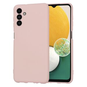 Husa pentru  Samsung Galaxy A13 5G Liquid Silicone, subțire, captusita cu microfibra, anti amprentă, protectie cameră foto, roz inchis