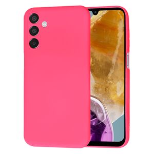 Husa pentru  Samsung Galaxy M15 Liquid Silicone, subțire, captusita cu microfibra, anti amprentă, protectie cameră foto, fucsia