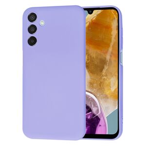 Husa pentru  Samsung Galaxy M15 Liquid Silicone, subțire, captusita cu microfibra, anti amprentă, protectie cameră foto, lavanda