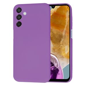 Husa pentru  Samsung Galaxy M15 Liquid Silicone, subțire, captusita cu microfibra, anti amprentă, protectie cameră foto, mov
