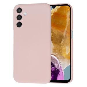 Husa pentru  Samsung Galaxy M15 Liquid Silicone, subțire, captusita cu microfibra, anti amprentă, protectie cameră foto, roz inchis