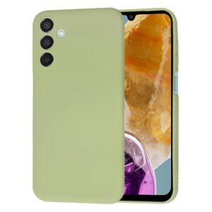 Husa pentru  Samsung Galaxy M15 Liquid Silicone, subțire, captusita cu microfibra, anti amprentă, protectie cameră foto, verde
