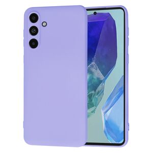 Husa pentru  Samsung Galaxy M55 Liquid Silicone, subțire, captusita cu microfibra, anti amprentă, protectie cameră foto, lavanda