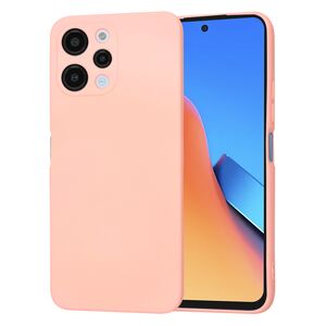 Husa pentru  Xiaomi Redmi 12 5G, Redmi 12 4G Liquid Silicone, subțire, captusita cu microfibra, anti amprentă, protectie cameră foto, roz