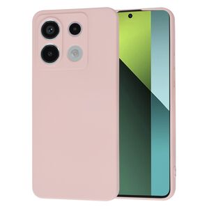 Husa pentru  Xiaomi Redmi Note 13 Pro 5G Liquid Silicone, subțire, captusita cu microfibra, anti amprentă, protectie cameră foto, roz inchis