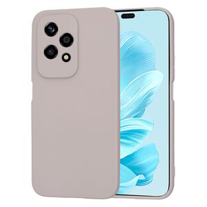 Husa pentru  Honor 200 Lite Liquid Silicone, subțire, captusita cu microfibra, anti amprentă, protectie cameră foto, roz inchis