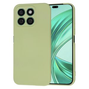 Husa pentru  Honor X8b Liquid Silicone, subțire, captusita cu microfibra, anti amprentă, protectie cameră foto, verde