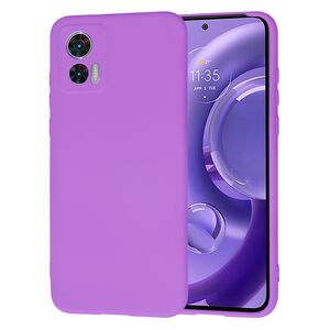 Husa pentru  Motorola Moto Edge 30 NEO Liquid Silicone, subțire, captusita cu microfibra, anti amprentă, protectie cameră foto, mov