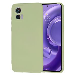 Husa pentru  Motorola Moto Edge 30 NEO Liquid Silicone, subțire, captusita cu microfibra, anti amprentă, protectie cameră foto, verde