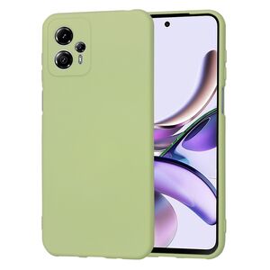 Husa pentru  Motorola Moto G13 Liquid Silicone, subțire, captusita cu microfibra, anti amprentă, protectie cameră foto, verde