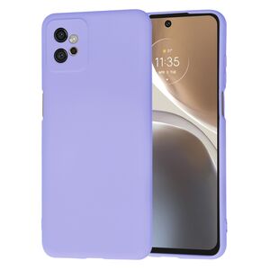 Husa pentru  Motorola Moto G32 Liquid Silicone, subțire, captusita cu microfibra, anti amprentă, protectie cameră foto, lavanda