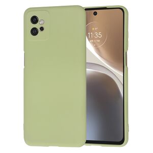 Husa pentru  Motorola Moto G32 Liquid Silicone, subțire, captusita cu microfibra, anti amprentă, protectie cameră foto, verde