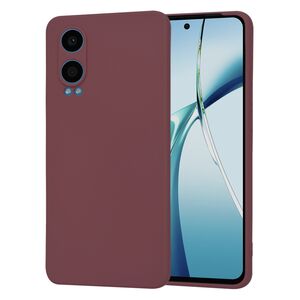 Husa pentru  OnePlus Nord CE4 Lite Liquid Silicone, subțire, captusita cu microfibra, anti amprentă, protectie cameră foto, bordeaux