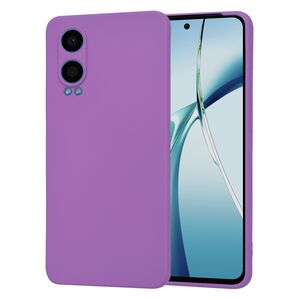 Husa pentru  OnePlus Nord CE4 Lite Liquid Silicone, subțire, captusita cu microfibra, anti amprentă, protectie cameră foto, mov