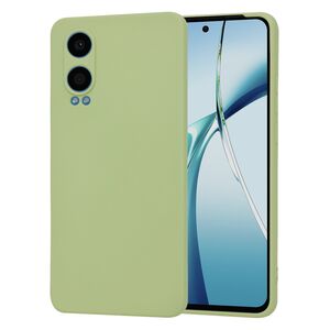 Husa pentru  OnePlus Nord CE4 Lite Liquid Silicone, subțire, captusita cu microfibra, anti amprentă, protectie cameră foto, verde
