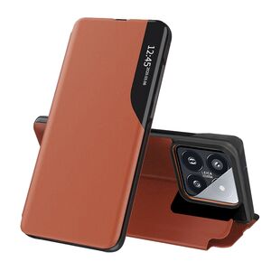 Husa pentru  Xiaomi 14 Pro tip carte, Smart View, portocaliu