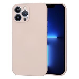 Husa pentru  iPhone 13 Pro Max Liquid Silicone, subțire, captusita cu microfibra, anti amprentă, protectie cameră foto, roz inchis