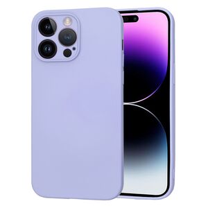 Husa pentru  iPhone 14 Pro Max Liquid Silicone, subțire, captusita cu microfibra, anti amprentă, protectie cameră foto, lavanda