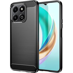 Husa pentru Honor X6b Carbon Liquid Silicone, negru