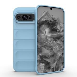 Husa pentru  Google Pixel 9 Pro XL Liquid Silicone, Microfibre Lining, Non-Slip Airbag Design, albastru