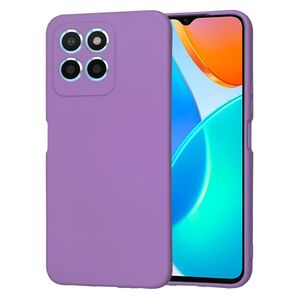 Husa pentru  Honor 70 Lite Liquid Silicone, subțire, captusita cu microfibra, anti amprentă, protectie cameră foto, mov