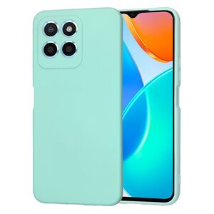 Husa pentru  Honor 70 Lite Liquid Silicone, subțire, captusita cu microfibra, anti amprentă, protectie cameră foto, turcoaz