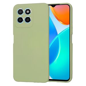 Husa pentru  Honor 70 Lite Liquid Silicone, subțire, captusita cu microfibra, anti amprentă, protectie cameră foto, verde