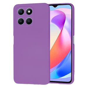 Husa pentru  Honor X6a Liquid Silicone, subțire, captusita cu microfibra, anti amprentă, protectie cameră foto, mov