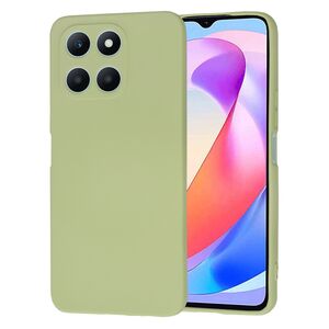 Husa pentru  Honor X6a Liquid Silicone, subțire, captusita cu microfibra, anti amprentă, protectie cameră foto, verde
