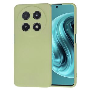 Husa pentru  Huawei Nova 12i Liquid Silicone, subțire, captusita cu microfibra, anti amprentă, protectie cameră foto, verde