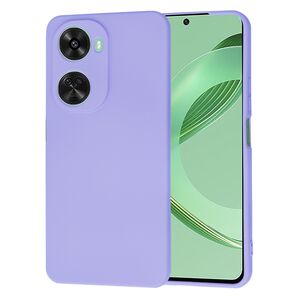 Husa pentru  Huawei nova 12 SE Liquid Silicone, subțire, captusita cu microfibra, anti amprentă, protectie cameră foto, lavanda