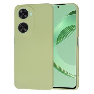 Husa pentru  Huawei nova 12 SE Liquid Silicone, subțire, captusita cu microfibra, anti amprentă, protectie cameră foto, verde