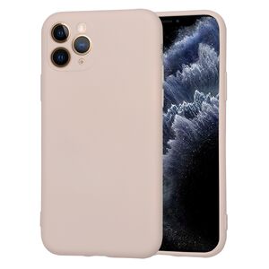 Husa pentru  iPhone 11 Pro Liquid Silicone, subțire, captusita cu microfibra, anti amprentă, protectie cameră foto, roz inchis