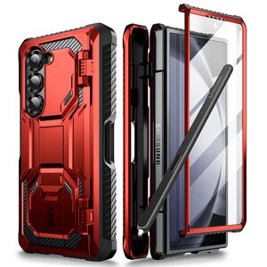 [Pachet 360°] Husa + folie Samsung Galaxy Z Fold 6 I-Blason Armorbox, rosu