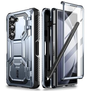 [Pachet 360°] Husa + folie Samsung Galaxy Z Fold 6 I-Blason Armorbox, albastru