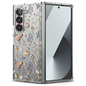 Husa Samsung Galaxy Z Fold 6 Ringke Fusion Design, Dry Flowers