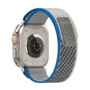 Curea pentru Apple Watch 4, 5, 6, 7, 8, 9, SE, SE2, Ultra, Ultra 2 (38/40/41mm) - gri albastru