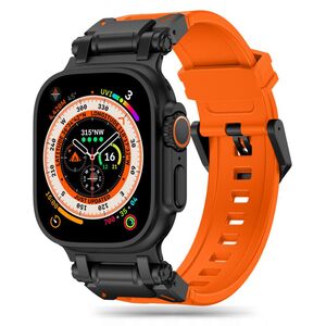 Curea pentru Apple Watch 4, 5, 6, 7, 8, 9, SE, SE2, Ultra, Ultra 2 (42/44/45/49mm) - portocaliu