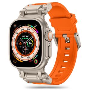 Curea pentru Apple Watch 4, 5, 6, 7, 8, 9, SE, SE2, Ultra, Ultra 2 (42/44/45/49mm) - portocaliu