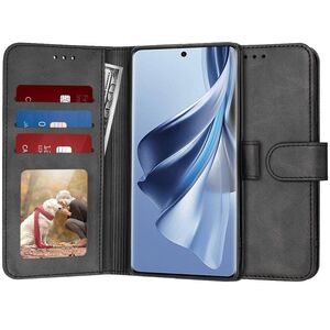 Husa pentru Honor Magic 6 Lite tip carte 360 Kickstand cu sloturi pentru card, negru