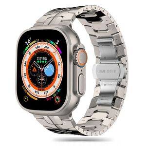 Curea pentru Apple Watch 4, 5, 6, 7, 8, 9, SE, SE2, Ultra, Ultra 2 (42/44/45/49mm) - argintiu