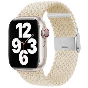 Curea pentru Apple Watch 4, 5, 6, 7, 8, 9, SE, SE2, Ultra, Ultra 2 (42/44/45/49mm) - crem