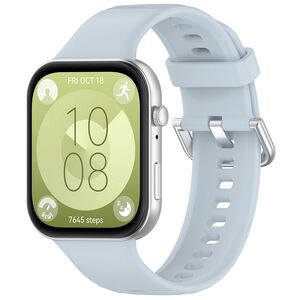 Curea pentru Huawei Fit 3 din silicon - albastru deschis